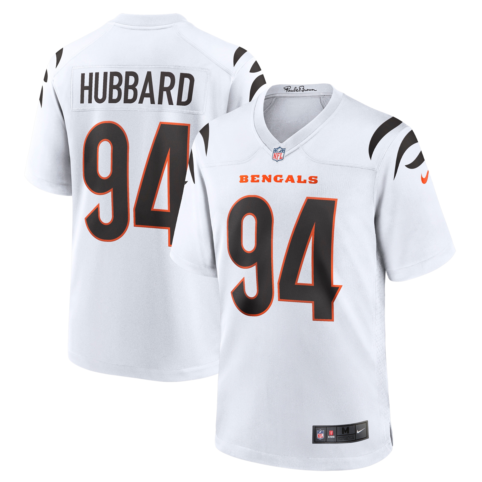 Men's Cincinnati Bengals Sam Hubbard White Game Jersey Js7611
