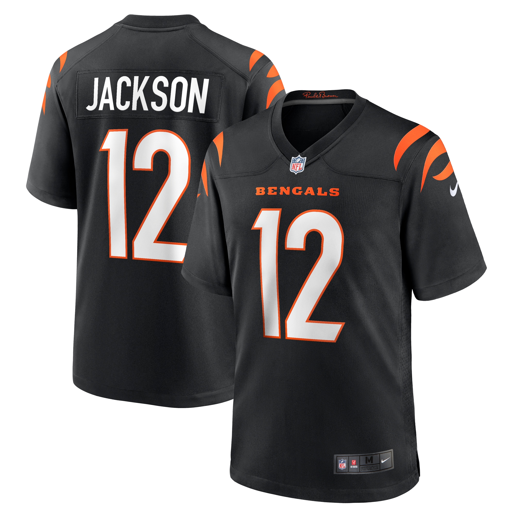 Men's Cincinnati Bengals Shedrick Jackson Black Team Game Jersey Js1754