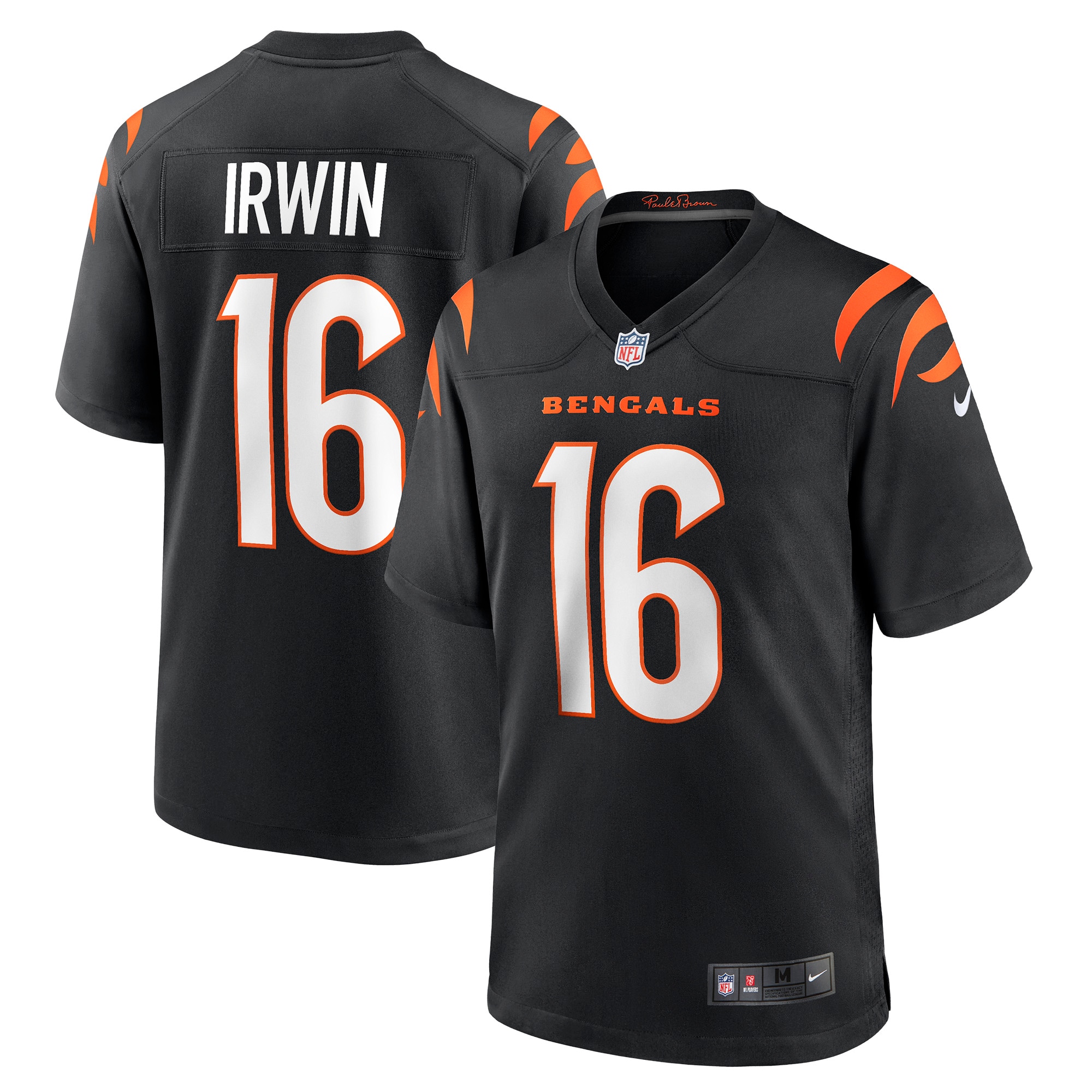 Men's Cincinnati Bengals Trenton Irwin Black Game Player Jersey Js9400
