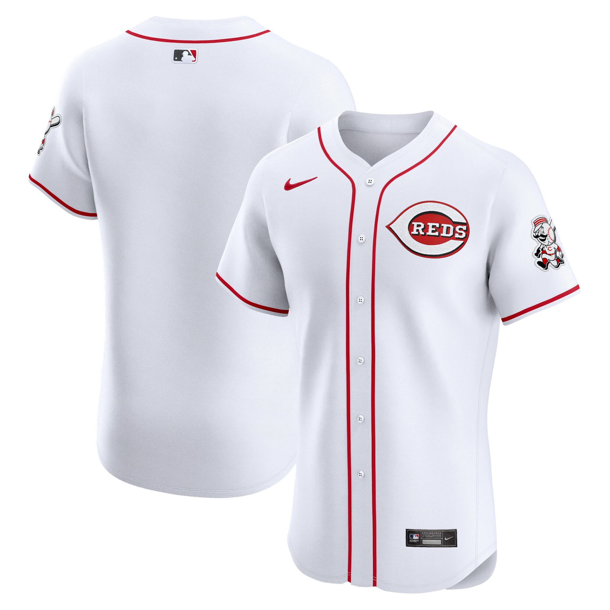 Men's Cincinnati Reds White Home Elite Jersey