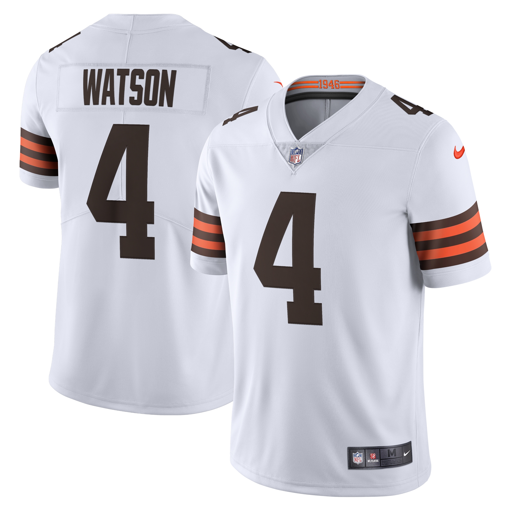 Men's Cleveland Browns Deshaun Watson White 2020 Vapor Limited Jersey Js2480