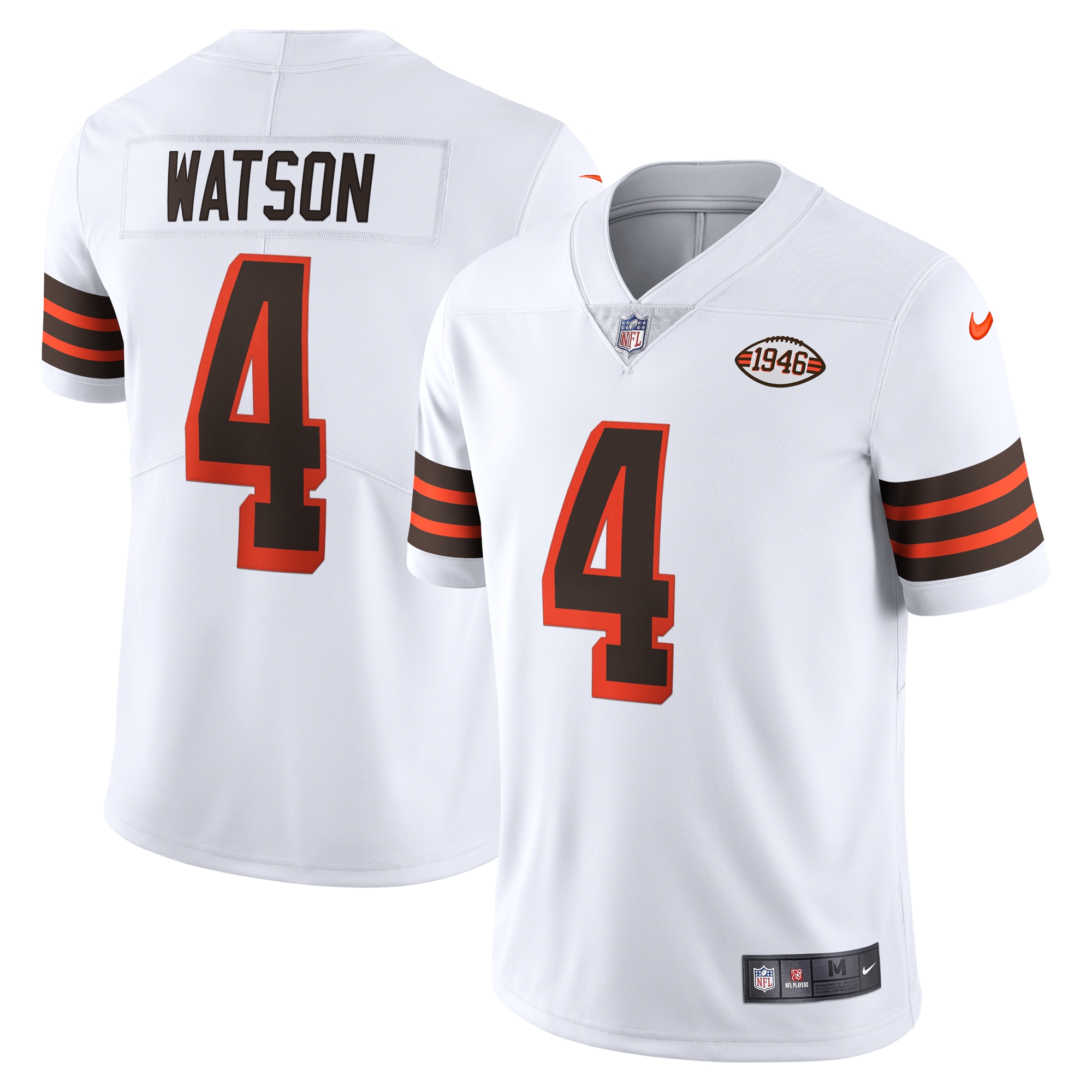 Men's Cleveland Browns Deshaun Watson White 2021 Alternate Vapor Limited Jersey Js5320