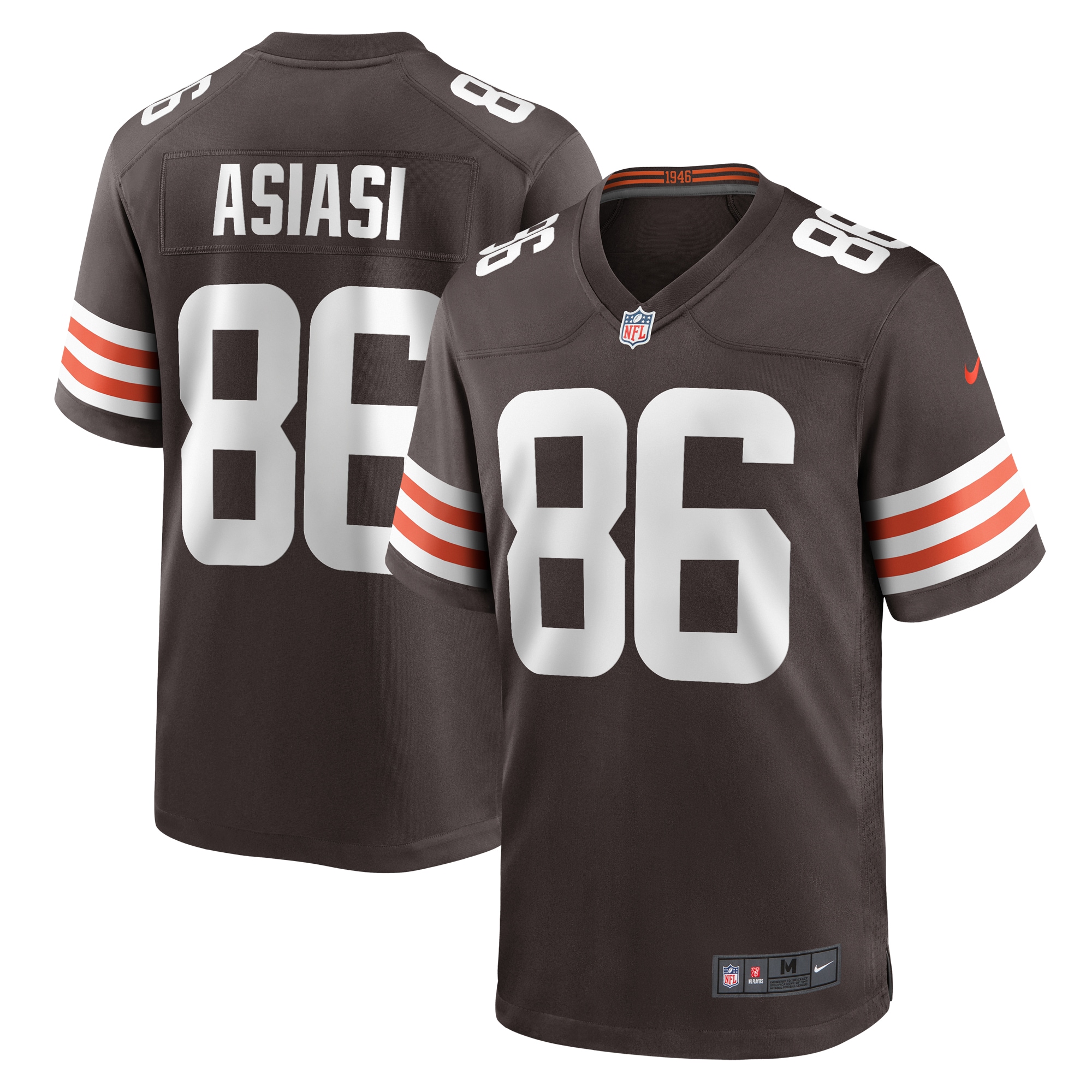 Men's Cleveland Browns Devin Asiasi Brown Game Jersey Js7541