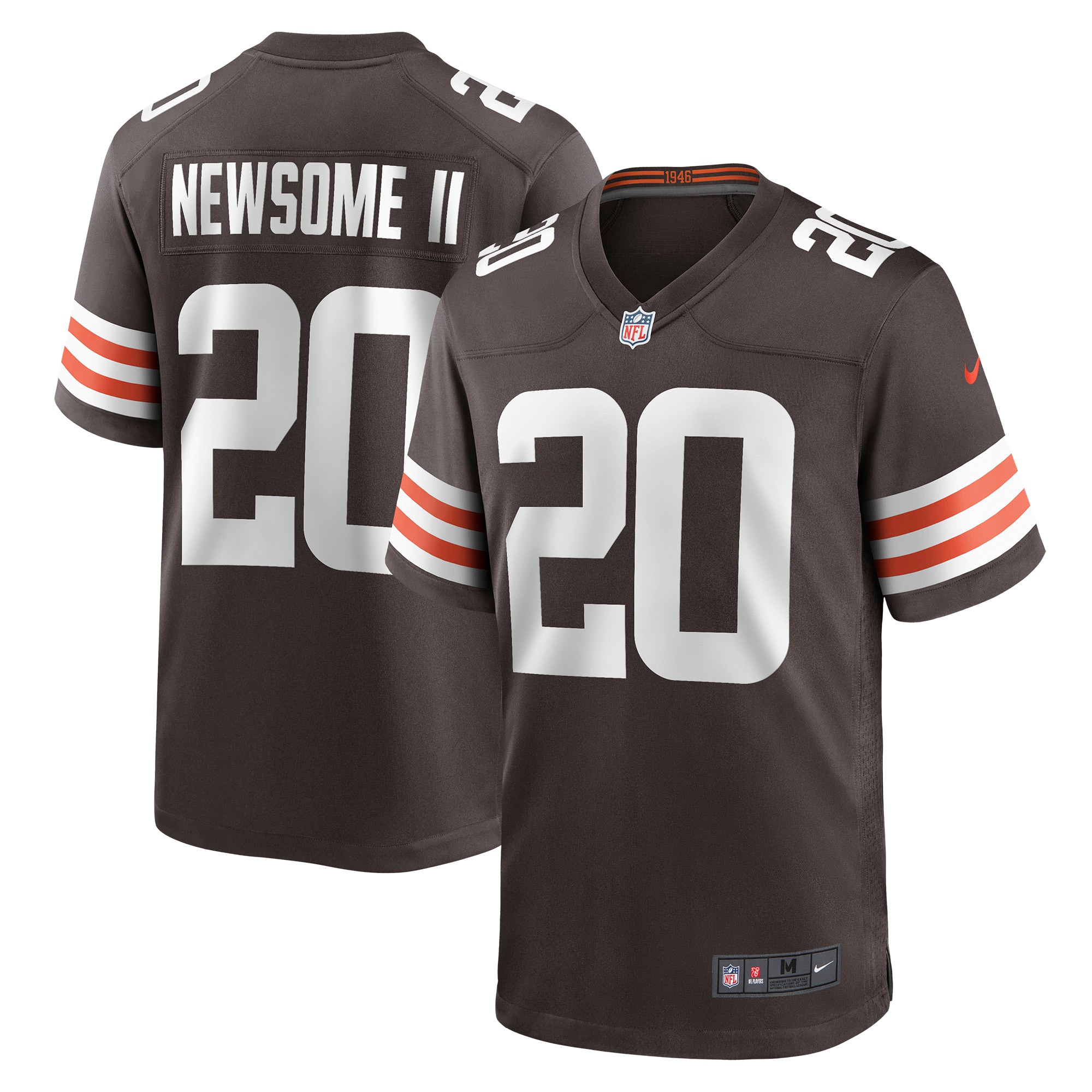 Men's Cleveland Browns Greg Newsome Ii Brown Game Jersey Js9670