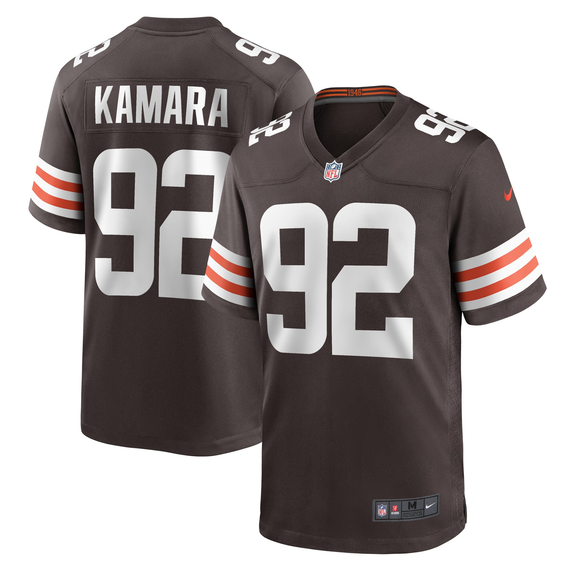Men's Cleveland Browns Sam Kamara Brown Team Game Jersey Js1764