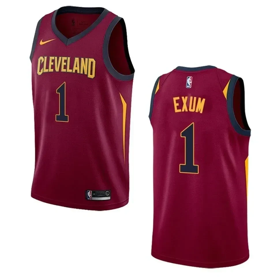Men's Cleveland Cavaliers 1 Dante Exum Icon Swingman Jersey - Maroon