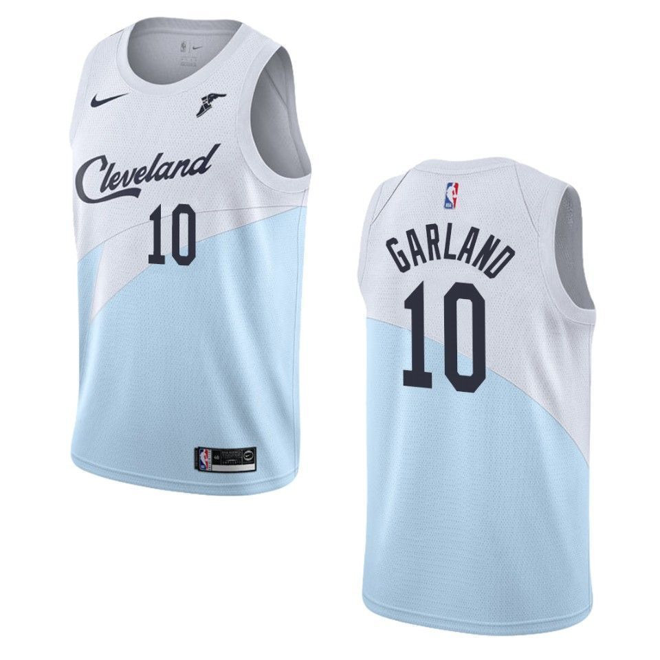 Men's Cleveland Cavaliers 10 Darius Garland Earned Swingman Jersey - Blue