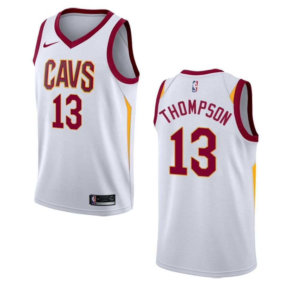 Men's Cleveland Cavaliers 13 Tristan Thompson Association Swingman Jersey - White