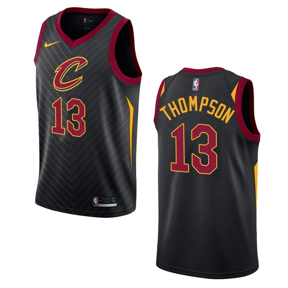 Men's Cleveland Cavaliers 13 Tristan Thompson Statement Swingman Jersey - Black