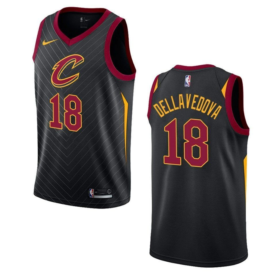 Men's Cleveland Cavaliers 18 Matthew Dellavedova Statement Swingman Jersey - Black