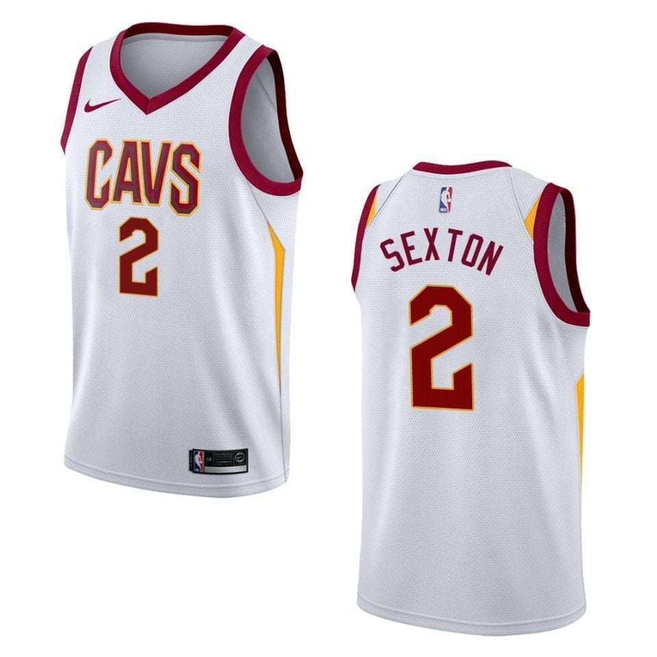 Men's Cleveland Cavaliers 2 Collin Sexton Association Swingman Jersey - White