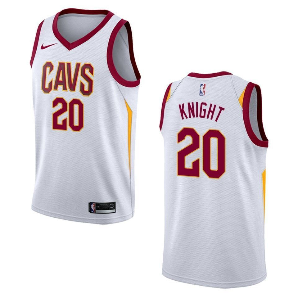 Men's Cleveland Cavaliers 20 Brandon Knight Association Swingman Jersey - White