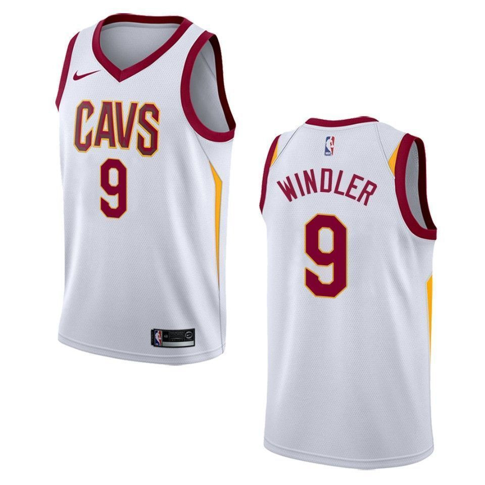 Men's Cleveland Cavaliers 9 Dylan Windler Association Swingman Jersey - White