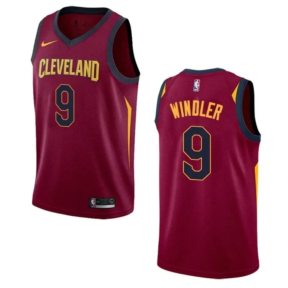 Men's Cleveland Cavaliers 9 Dylan Windler Icon Swingman Jersey - Maroon