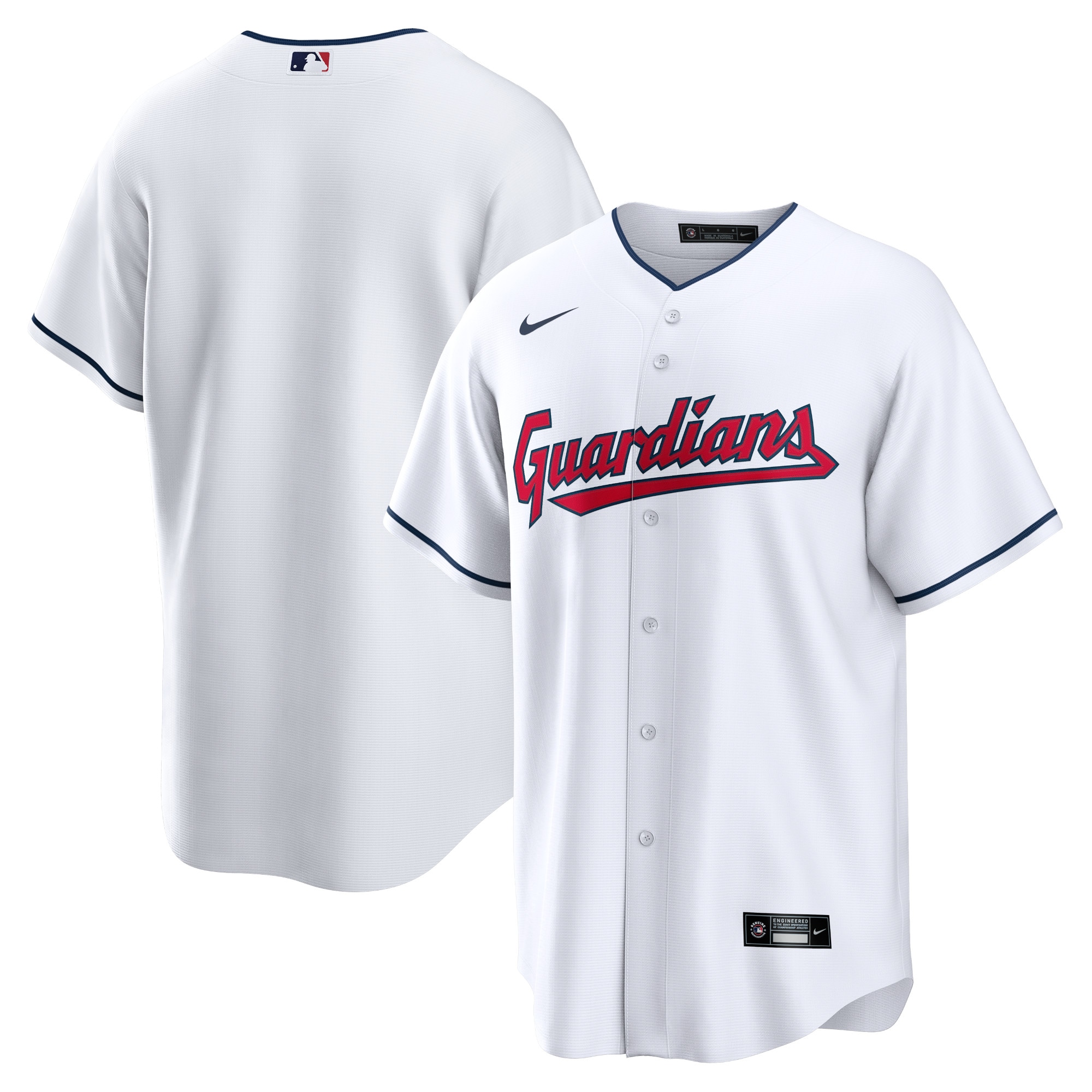 Men's Cleveland Guardians White Team Jersey