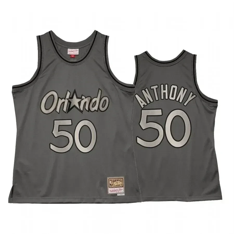 Men's Cole Anthony 50 Orlando Magic Metal Works Jersey Charcoal