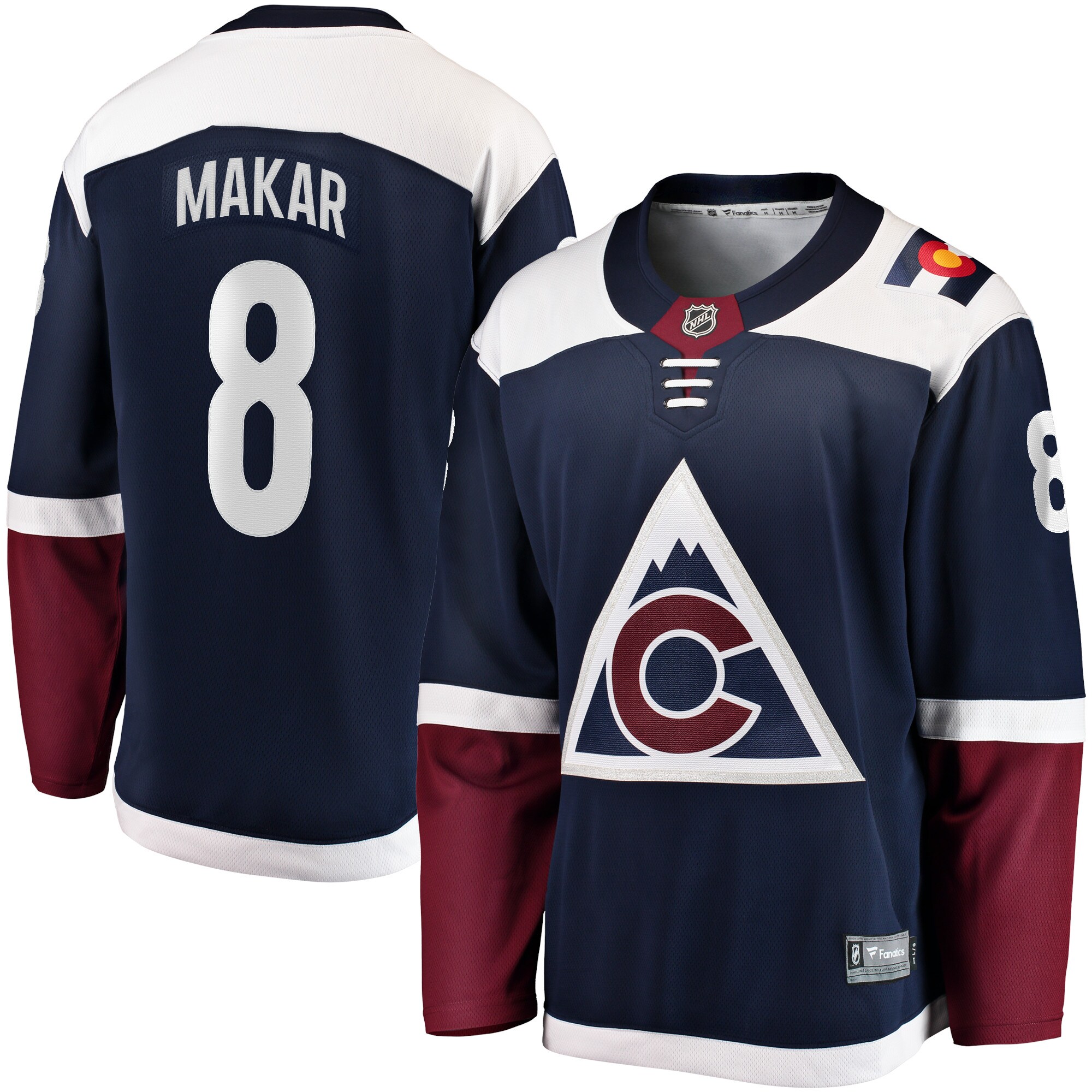 Men's Colorado Avalanche Cale Makar Navy Alternate Premier Breakaway Player Jersey
