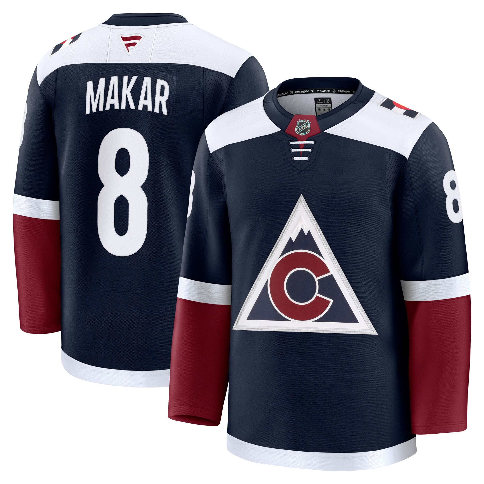 Men's Colorado Avalanche Cale Makar Navy Alternate Premium Jersey