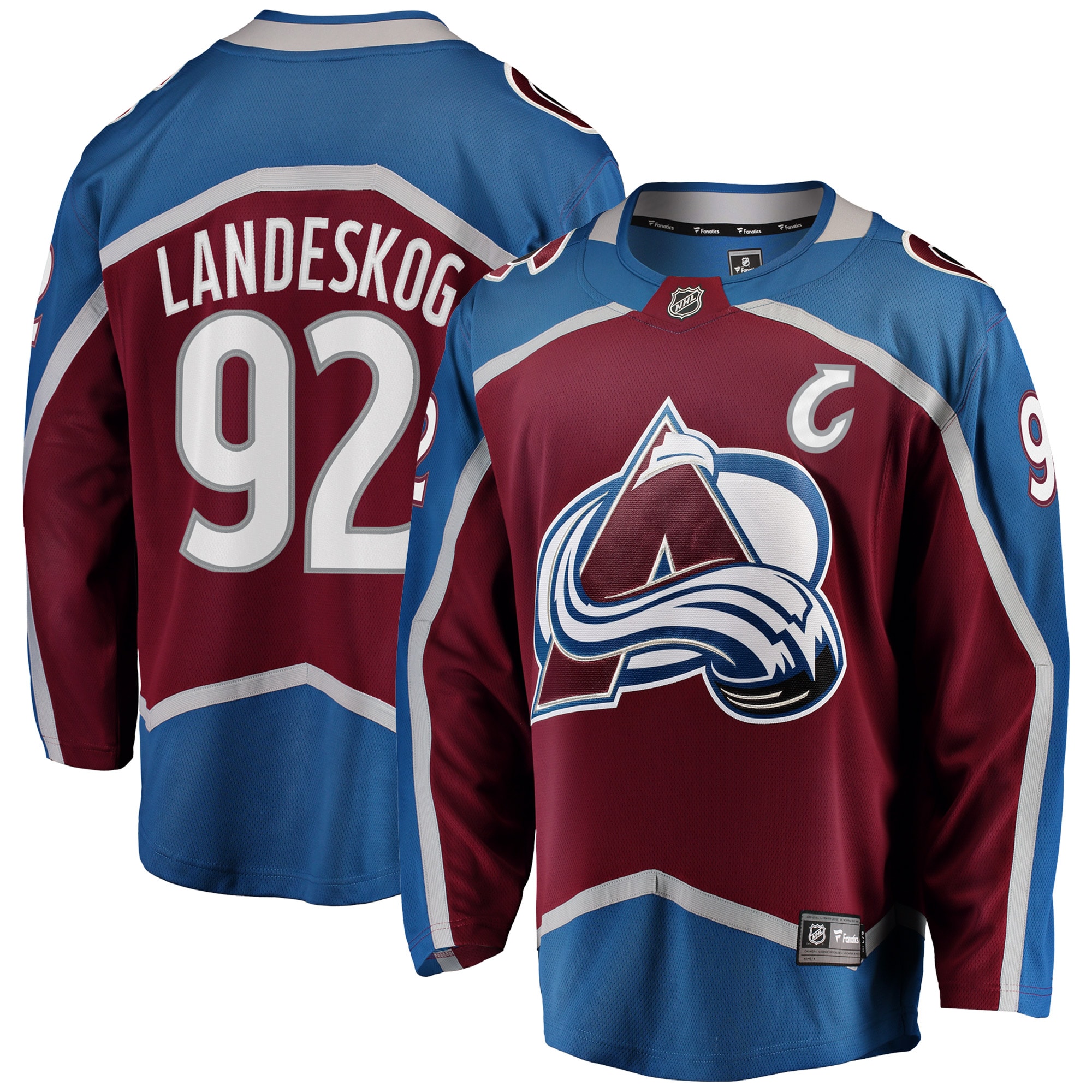 Men's Colorado Avalanche Gabriel Landeskog Burgundy Breakaway Player Jersey