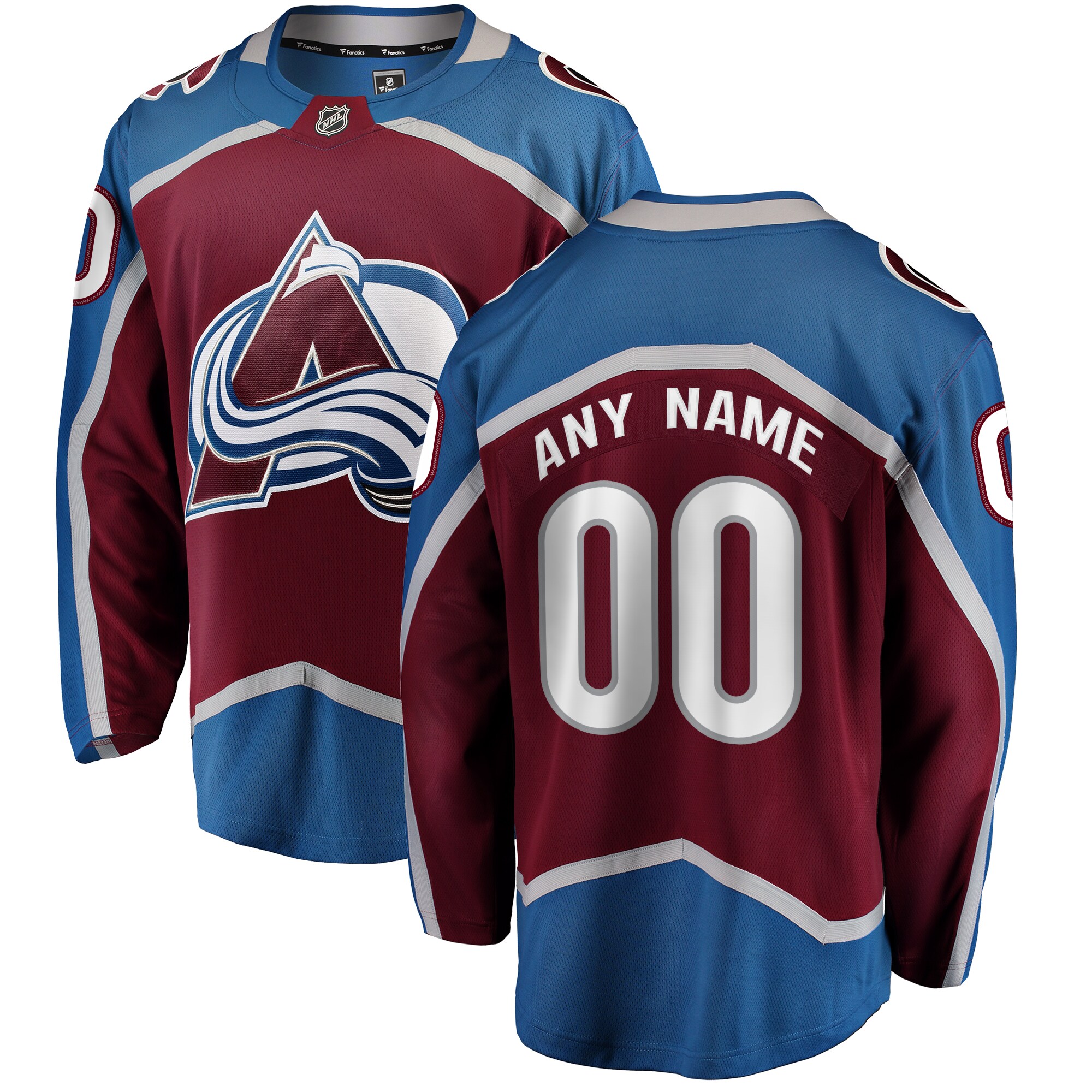 Men's Colorado Avalanche Maroon Home Breakaway Custom Jersey