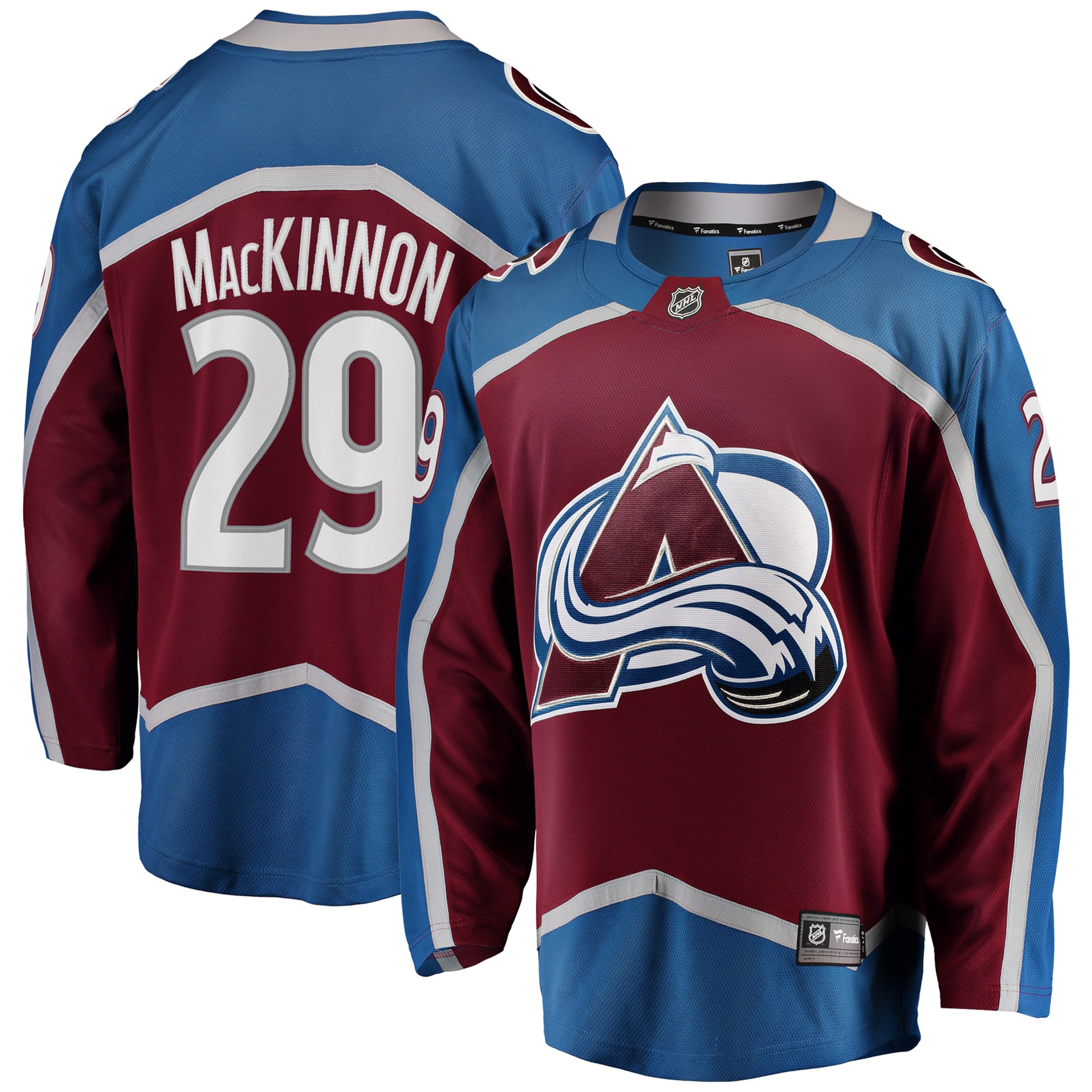 Men's Colorado Avalanche Nathan Mackinnon Burgundy Breakaway Player Jersey