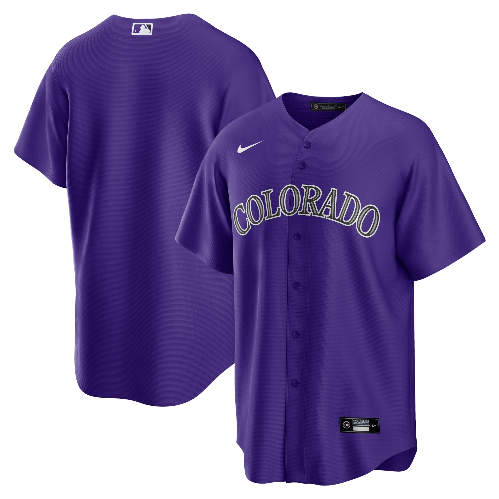 Men's Colorado Rockies Purple Alternate Team Jersey