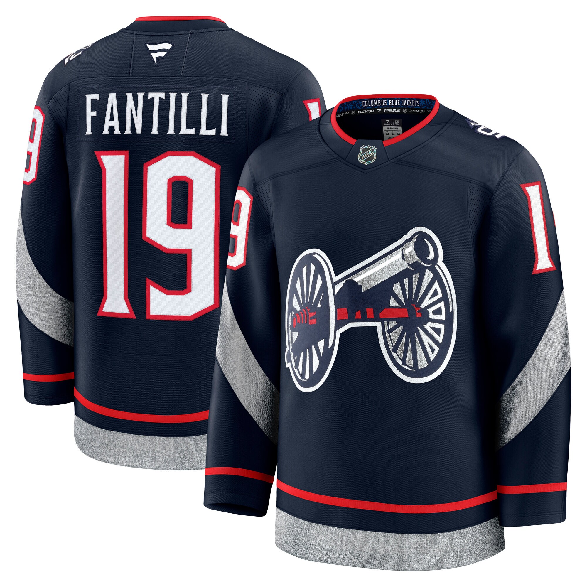 Men's Columbus Blue Jackets Adam Fantilli Navy 2025 Nhl Stadium Series Premium Player Jersey