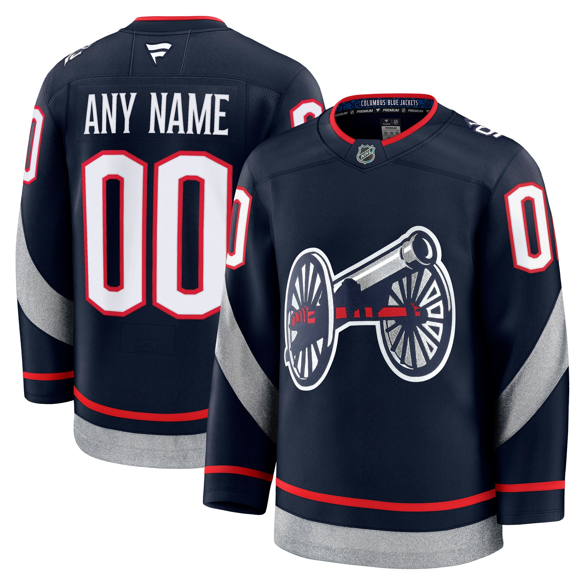 Men's Columbus Blue Jackets Navy 2025 Nhl Stadium Series Premium Custom Jersey