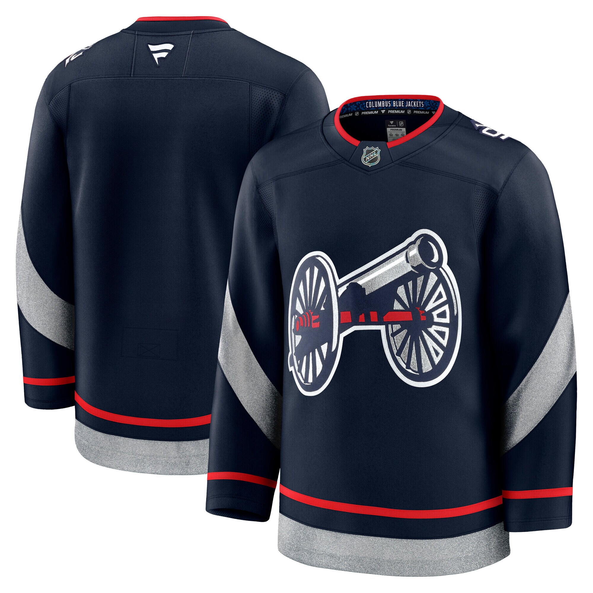 Men's Columbus Blue Jackets Navy 2025 Nhl Stadium Series Premium Jersey