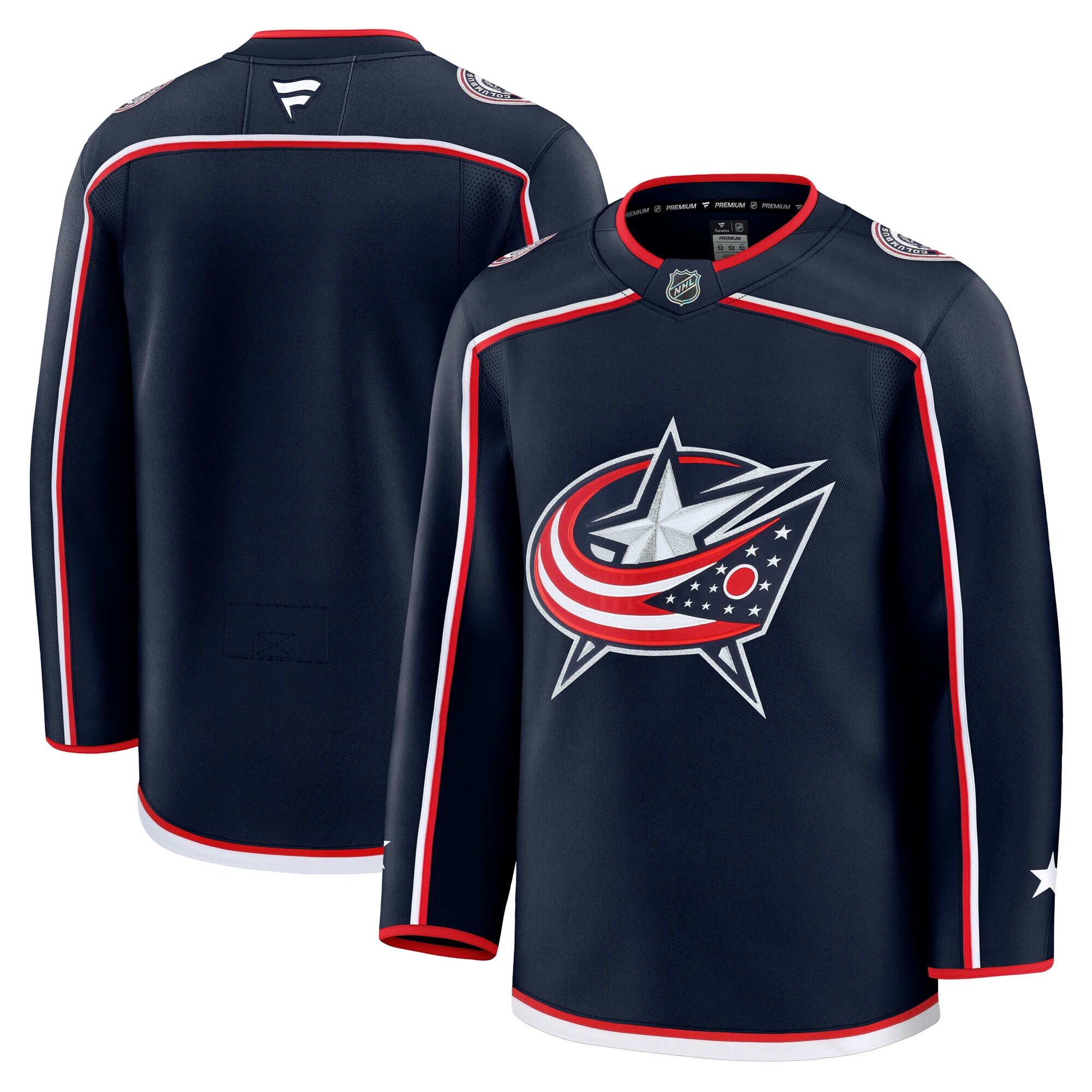 Men's Columbus Blue Jackets Navy Home Premium Jersey