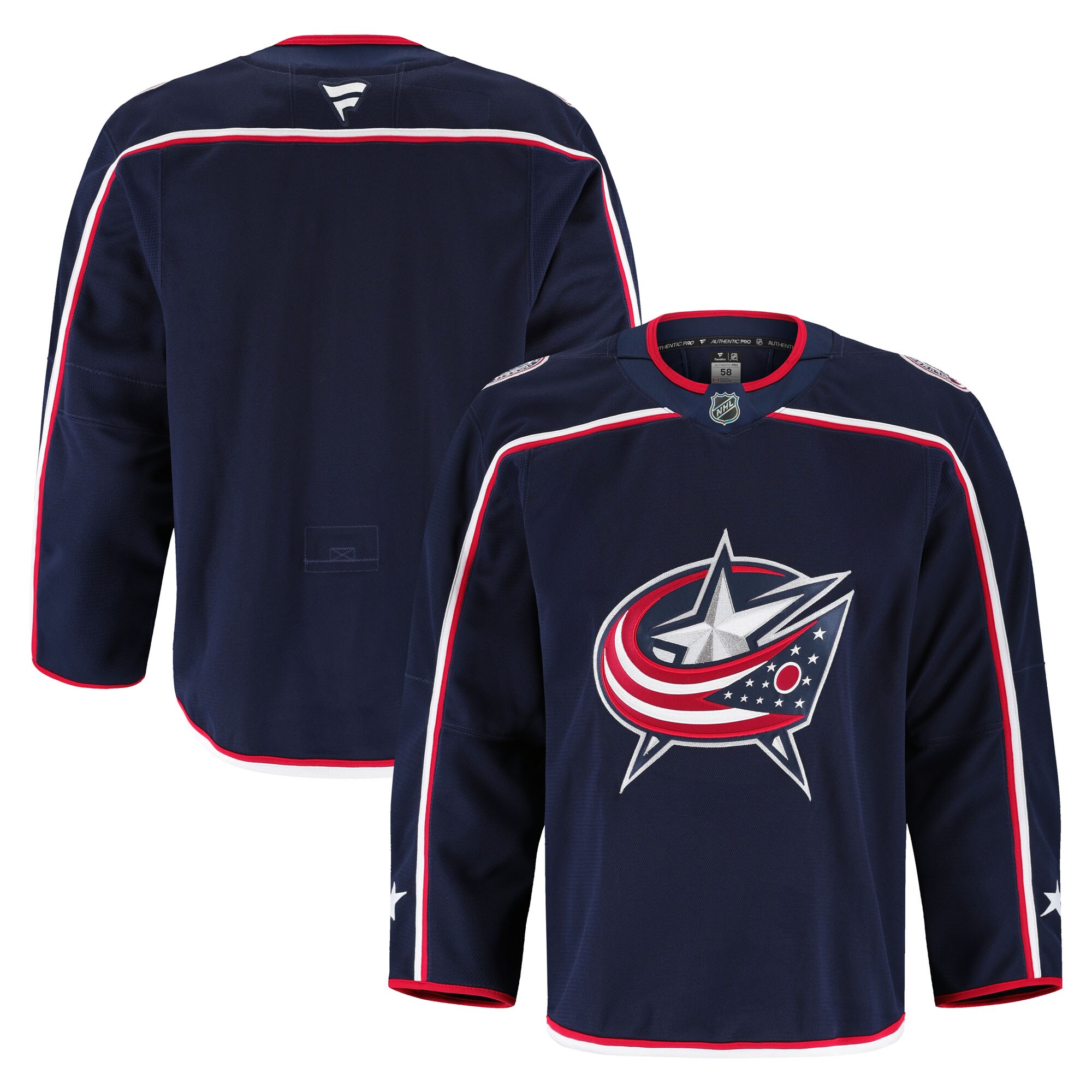 Men's Columbus Blue Jackets Navy Home Pro Jersey
