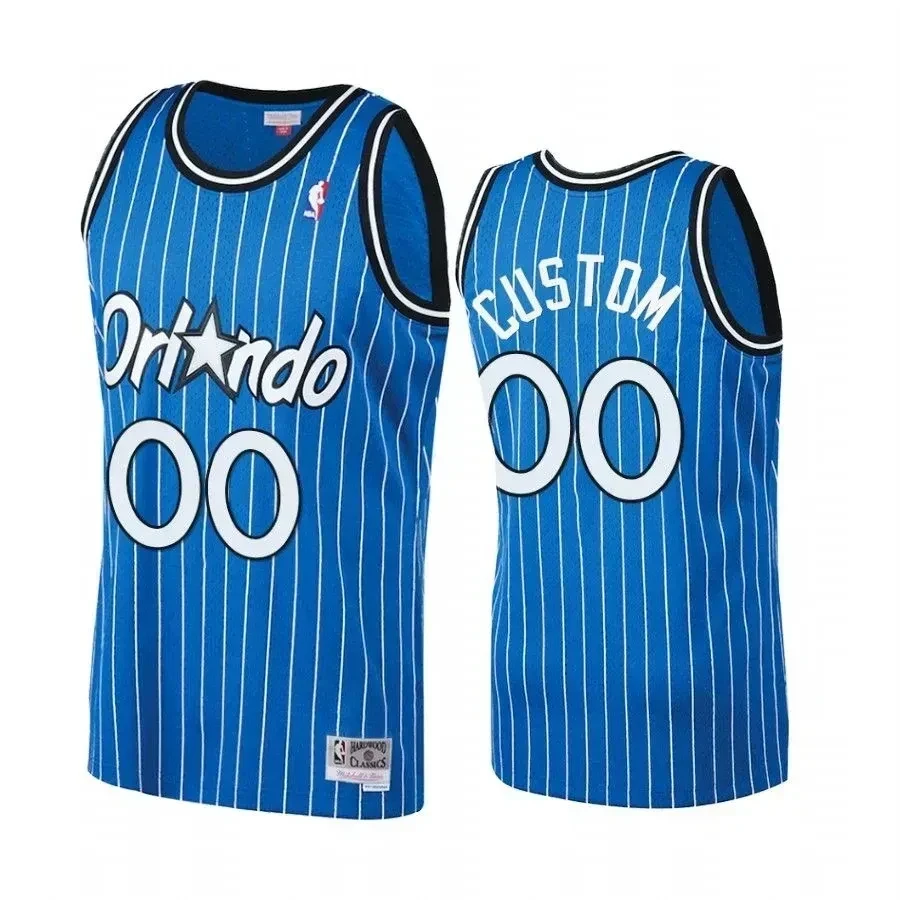 Men's Custom 00 Orlando Magic Royal Hardwood Classics Jersey