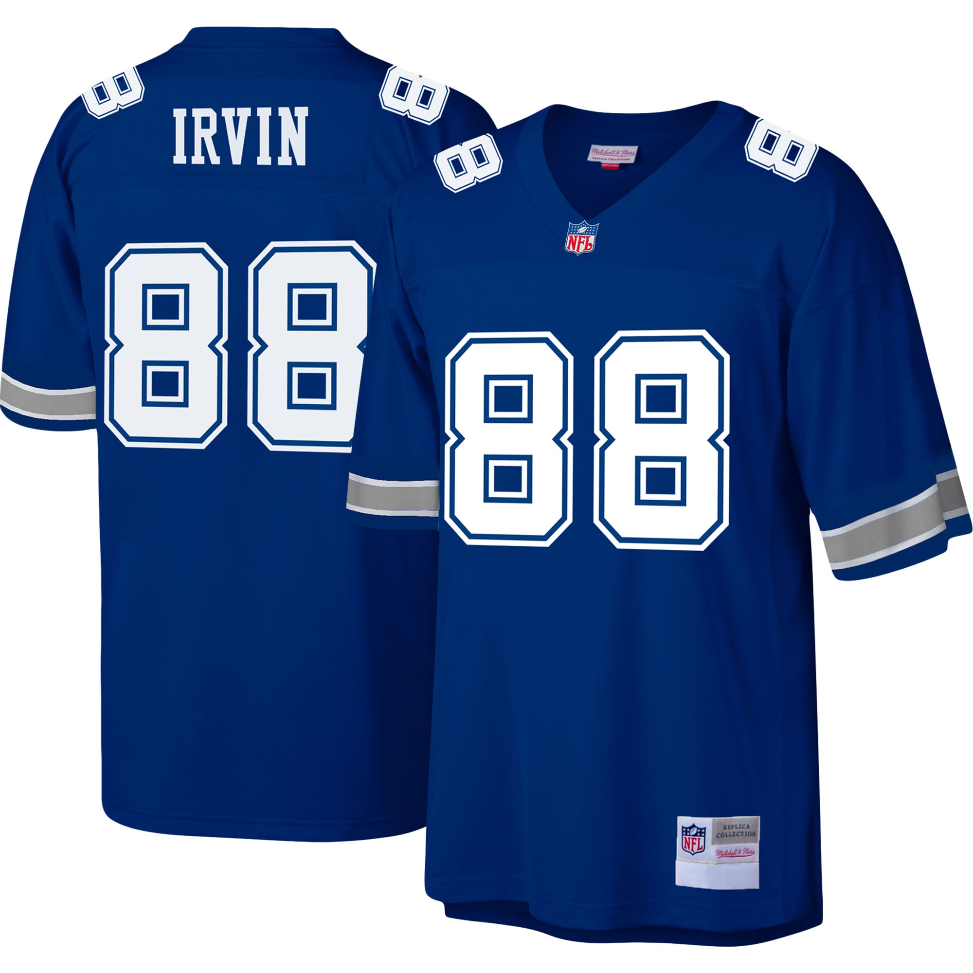 Men's Dallas Cowboys 1996 Michael Irvin Mitchell & Ness Royal Throwback Retired Player Jersey Js7307