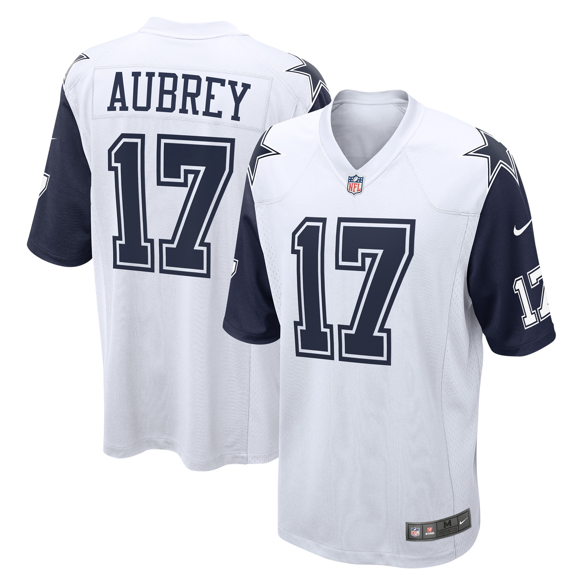 Men's Dallas Cowboys Brandon Aubrey White Alternate Game Jersey Js3748