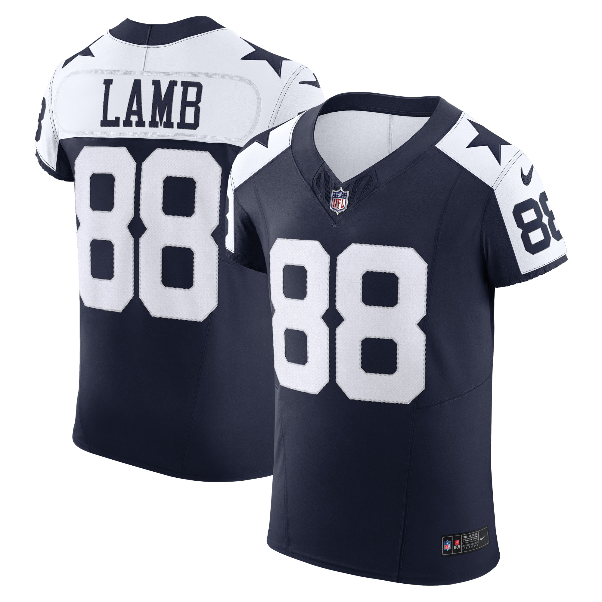 Men's Dallas Cowboys Ceedee Lamb Navy Alternate Vapor F.u.s.e. Elite Jersey Js4977