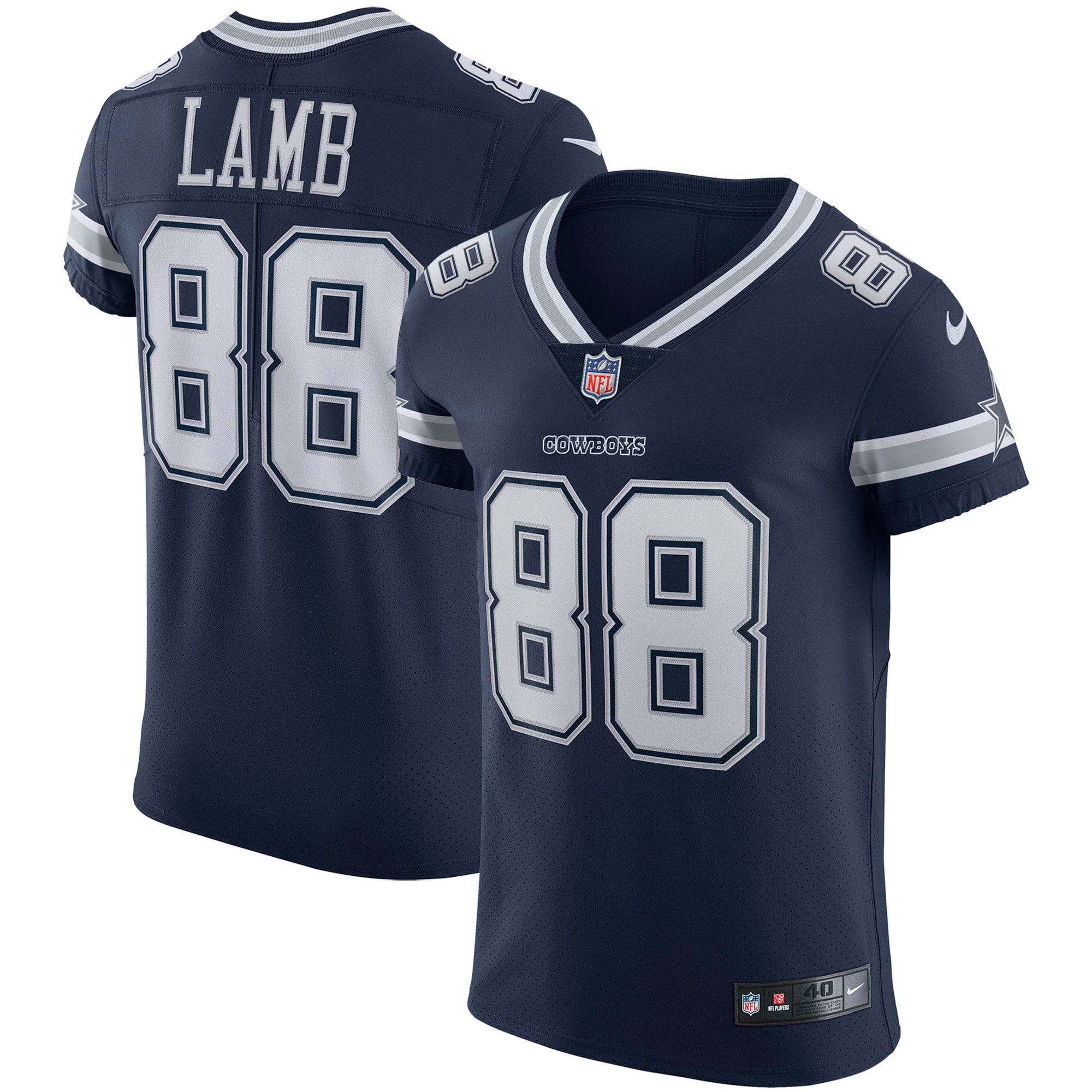 Men's Dallas Cowboys Ceedee Lamb Navy Vapor Elite Jersey Js5622