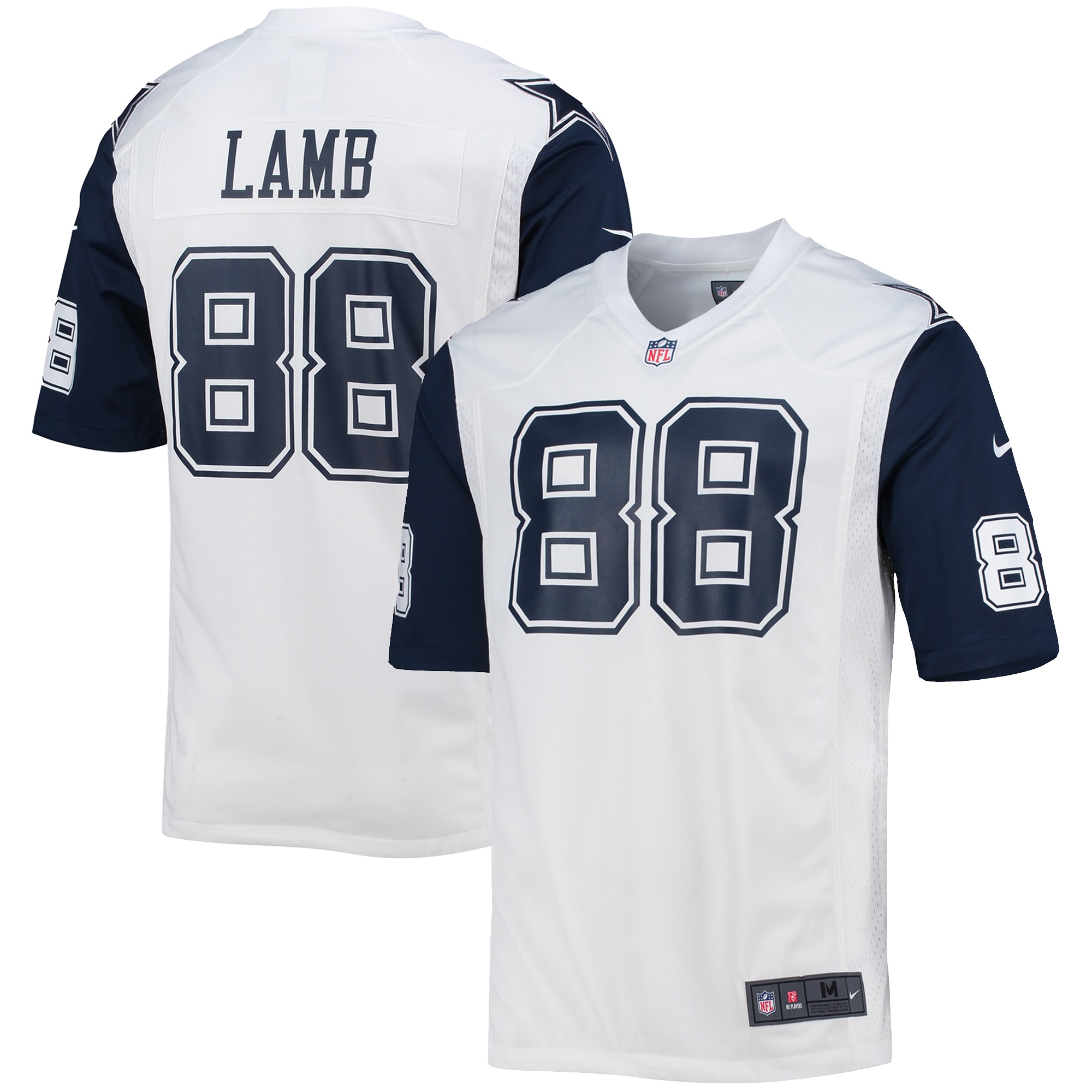 Men's Dallas Cowboys Ceedee Lamb White Alternate Game Jersey Js3690
