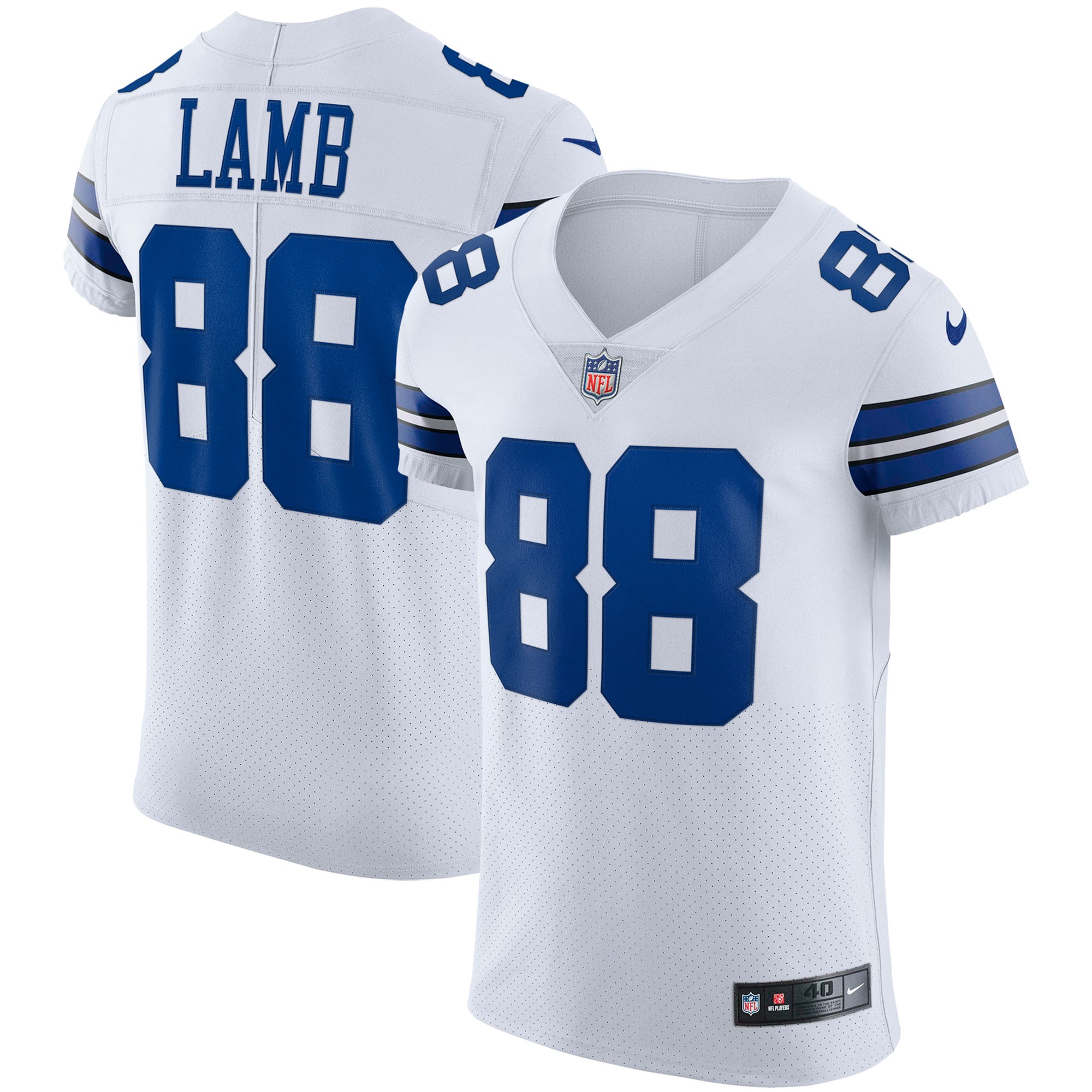Men's Dallas Cowboys Ceedee Lamb White Vapor Elite Jersey Js3352