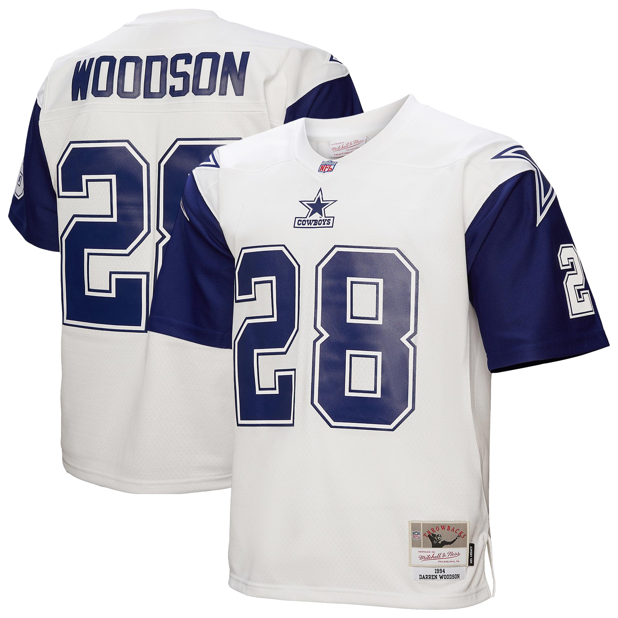 Men's Dallas Cowboys Darren Woodson Mitchell & Ness White 1994 Alternate Legacy Jersey Js8473