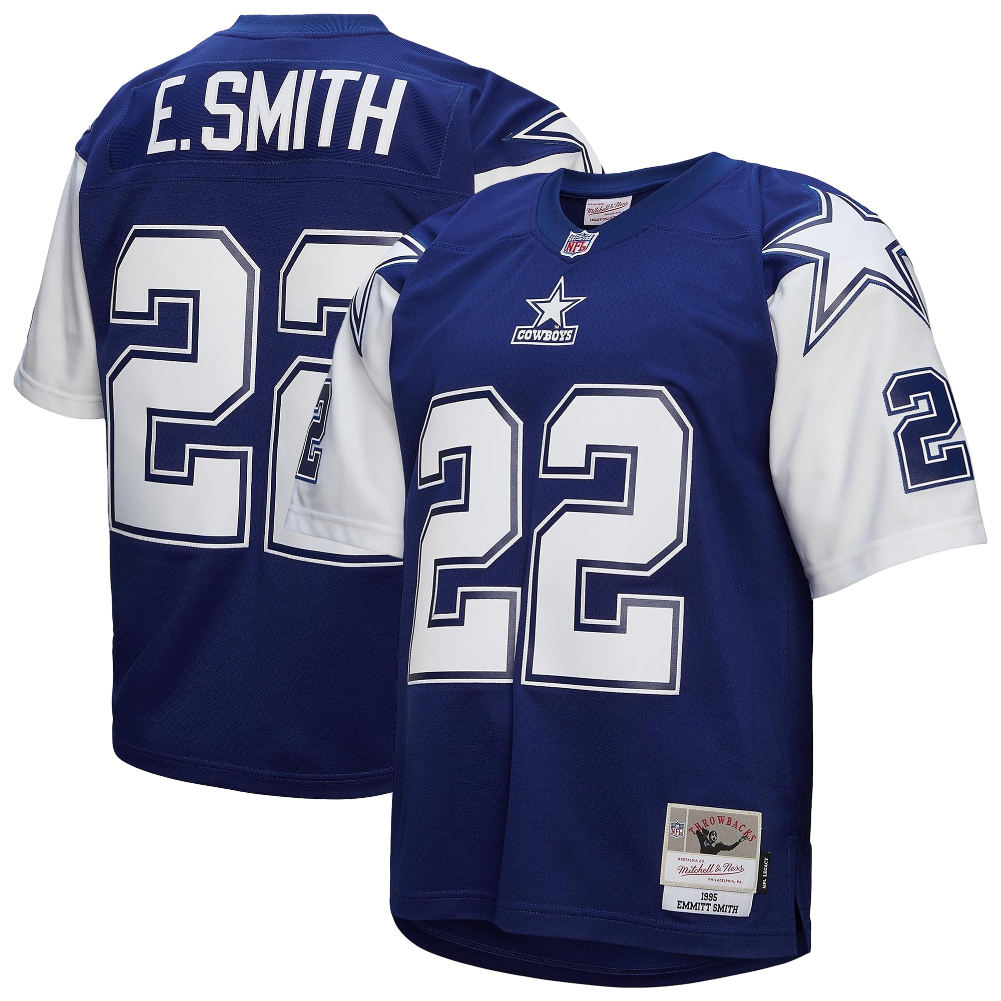 Men's Dallas Cowboys Emmitt Smith Mitchell & Ness Navy Legacy Jersey Js3292