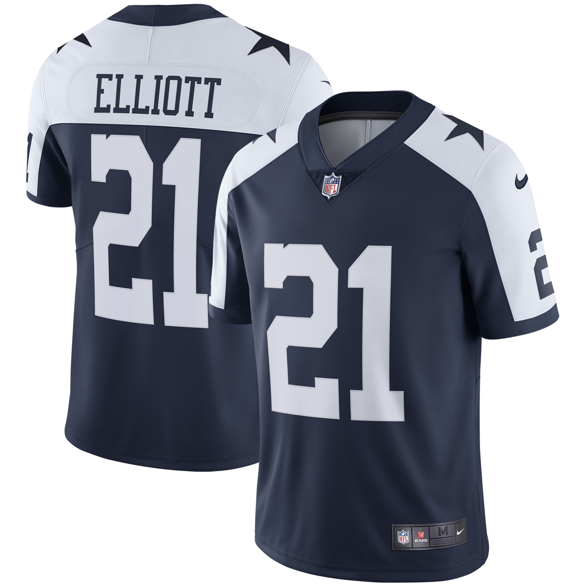 Men's Dallas Cowboys Ezekiel Elliott Navy Alternate Vapor Limited Jersey Js3932