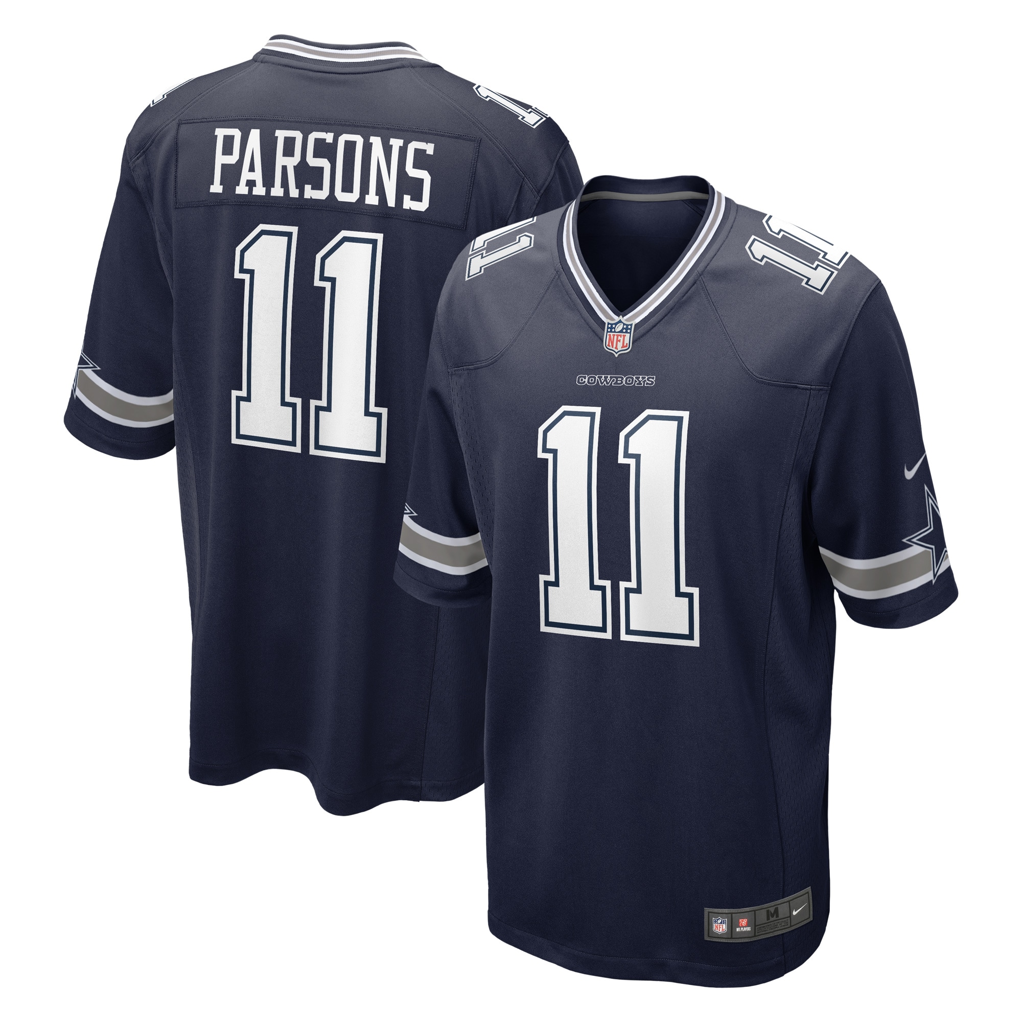 Men's Dallas Cowboys Micah Parsons Navy Game Jersey Js4003