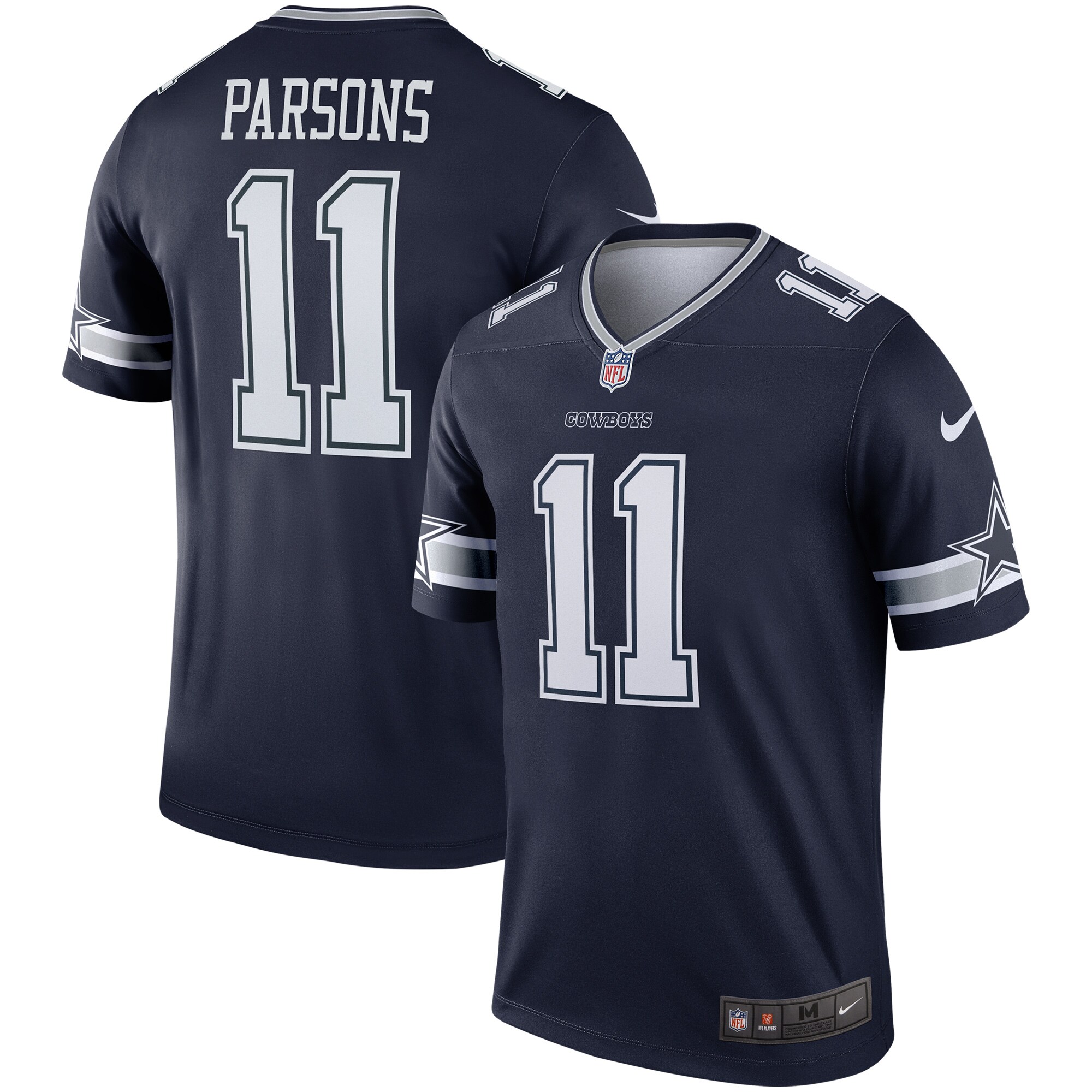 Men's Dallas Cowboys Micah Parsons Navy Team Legend Player Performance Top Js8204
