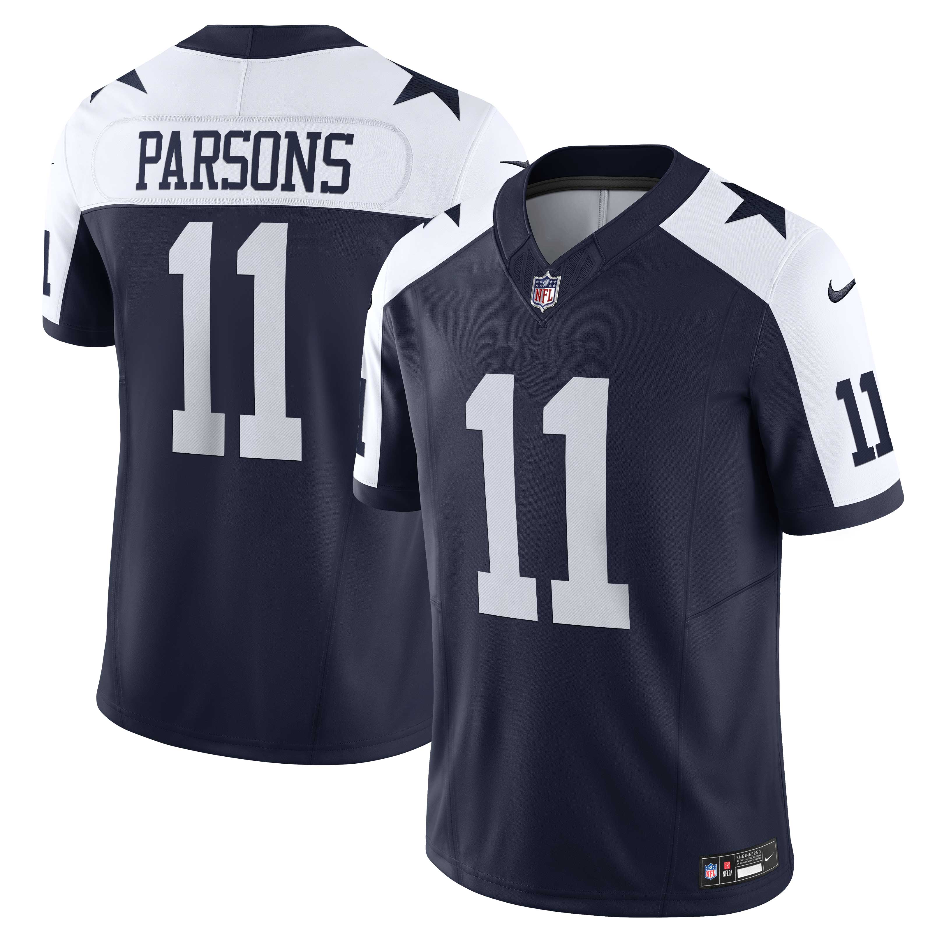 Men's Dallas Cowboys Micah Parsons Navy Vapor F.u.s.e. Limited Jersey Js7384