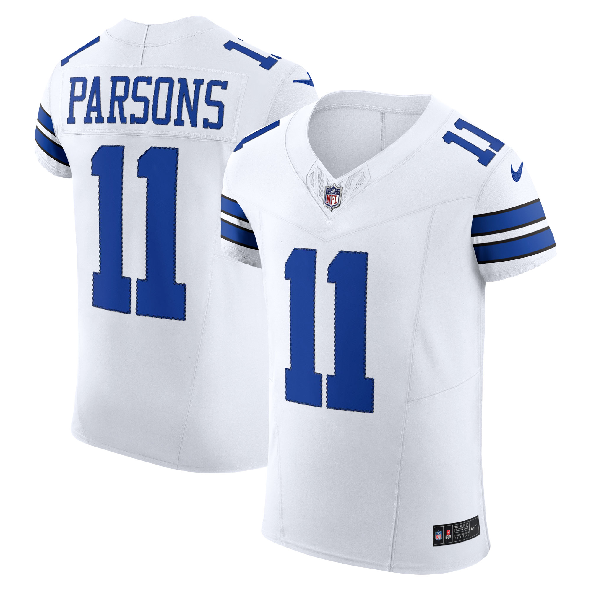 Men's Dallas Cowboys Micah Parsons White Vapor F.u.s.e. Elite Jersey Js4474