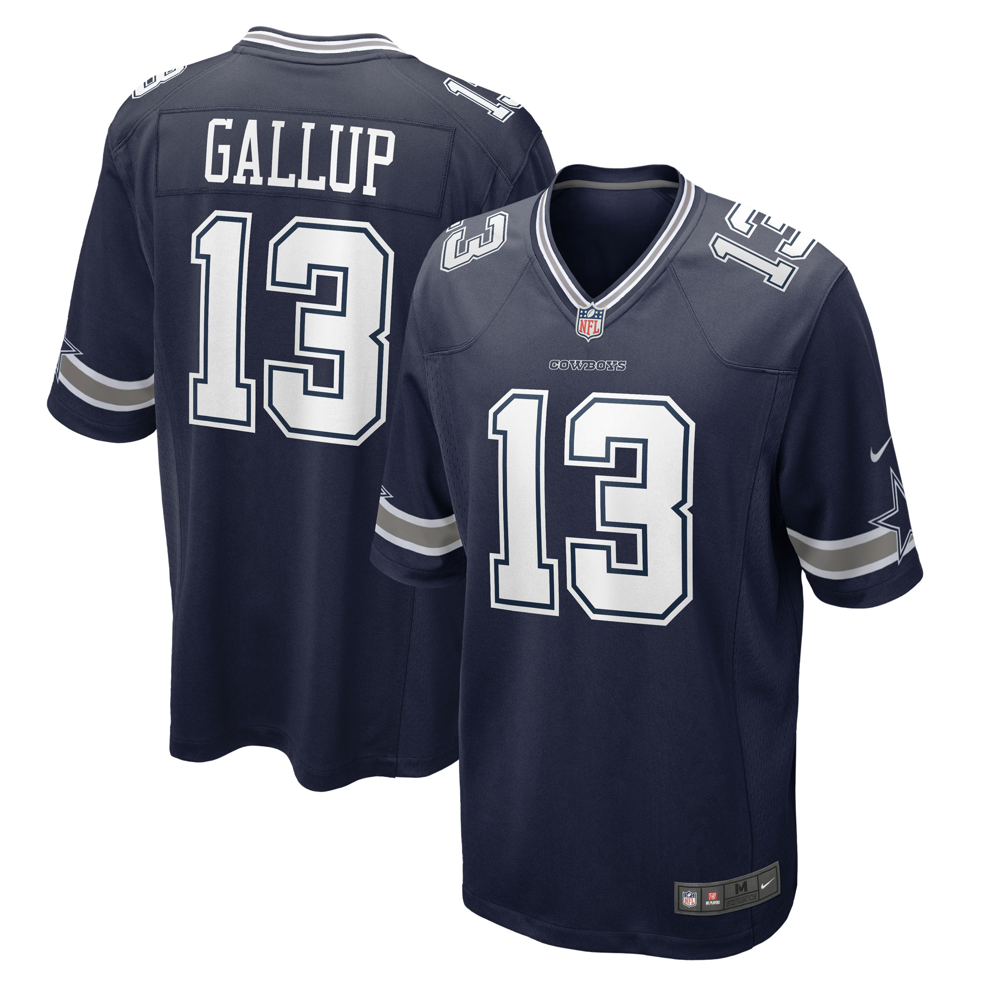 Men's Dallas Cowboys Michael Gallup Navy Game Jersey Js8907