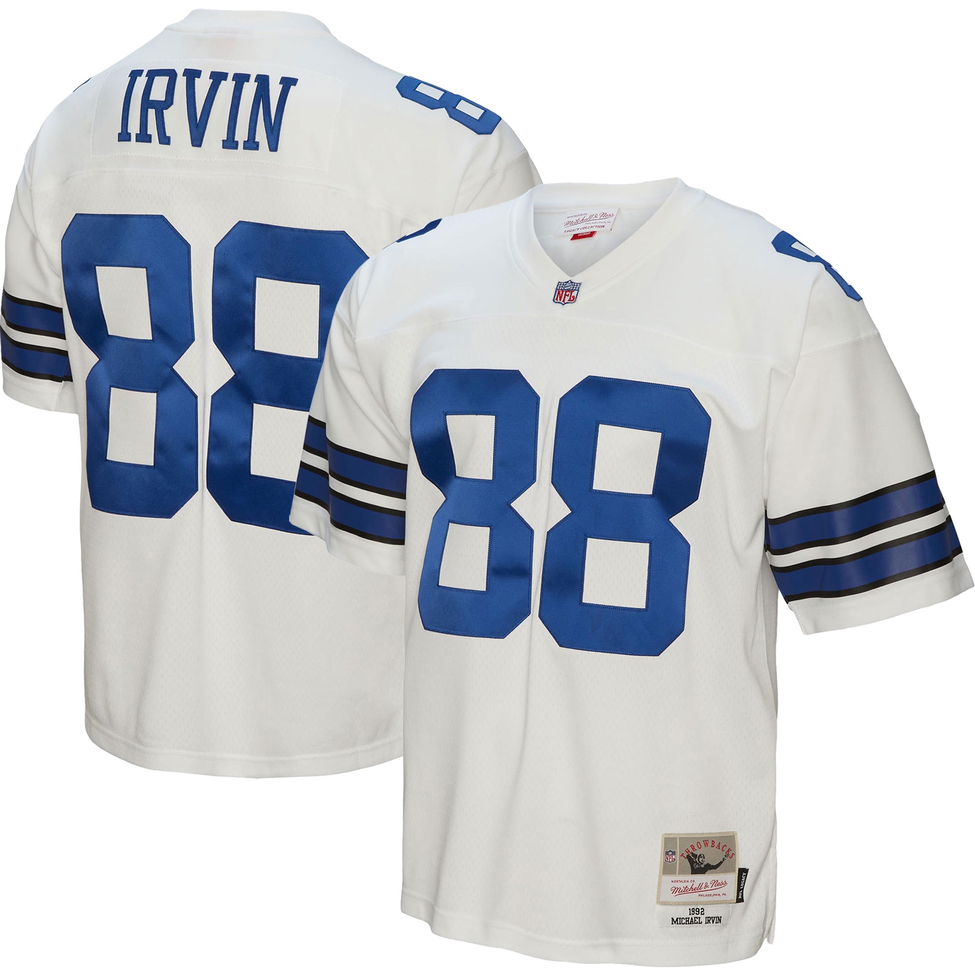 Men's Dallas Cowboys Michael Irvin Mitchell & Ness White Legacy Jersey Js3237