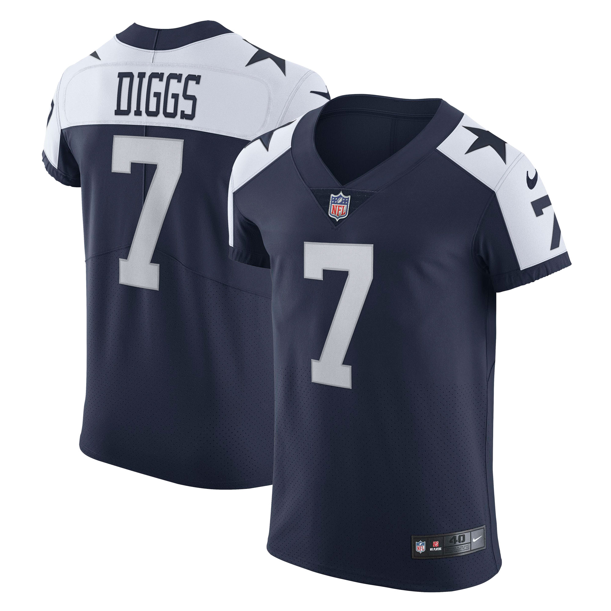 Men's Dallas Cowboys Trevon Diggs Navy Alternate Vapor Elite Jersey Js7293