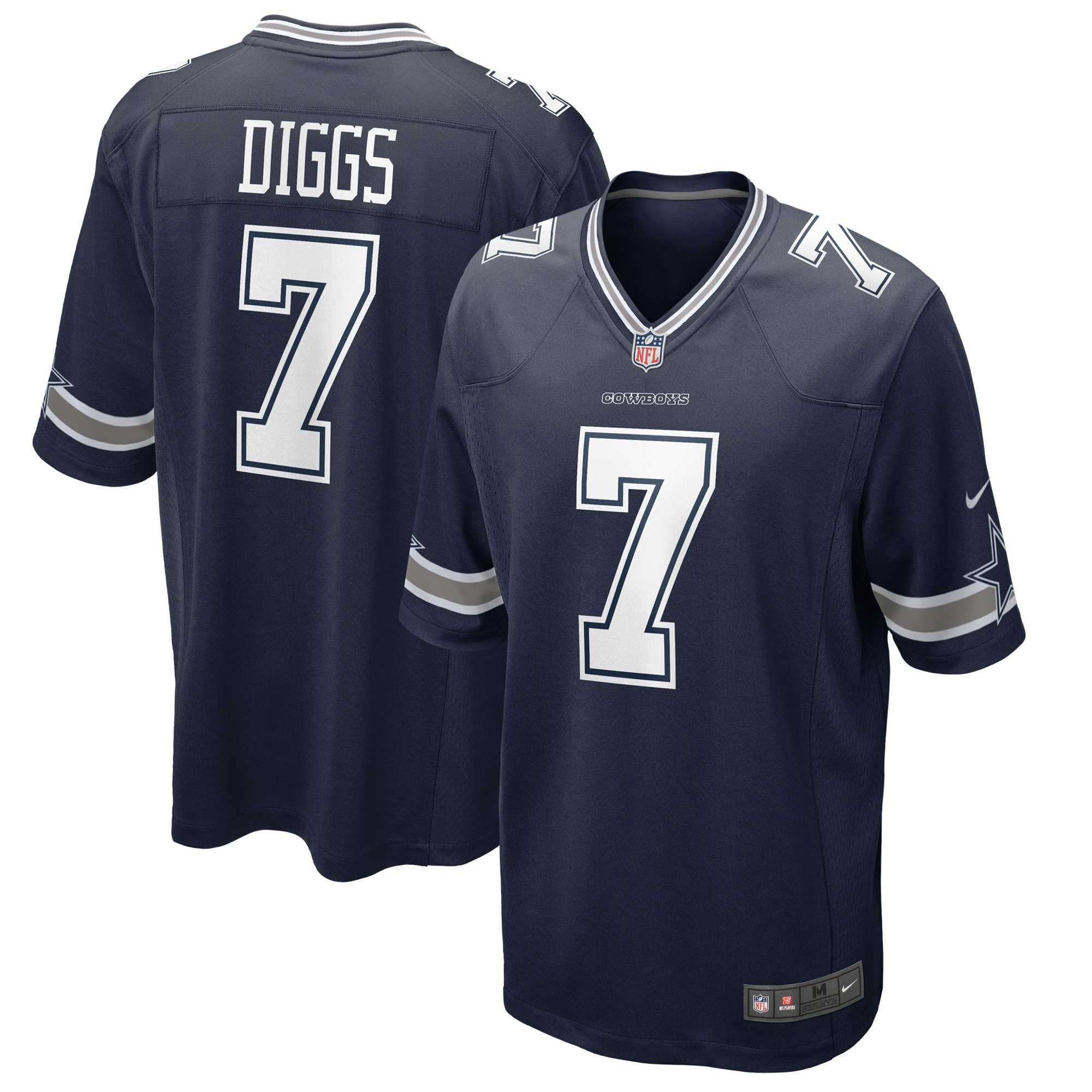 Men's Dallas Cowboys Trevon Diggs Navy Game Jersey Js8320