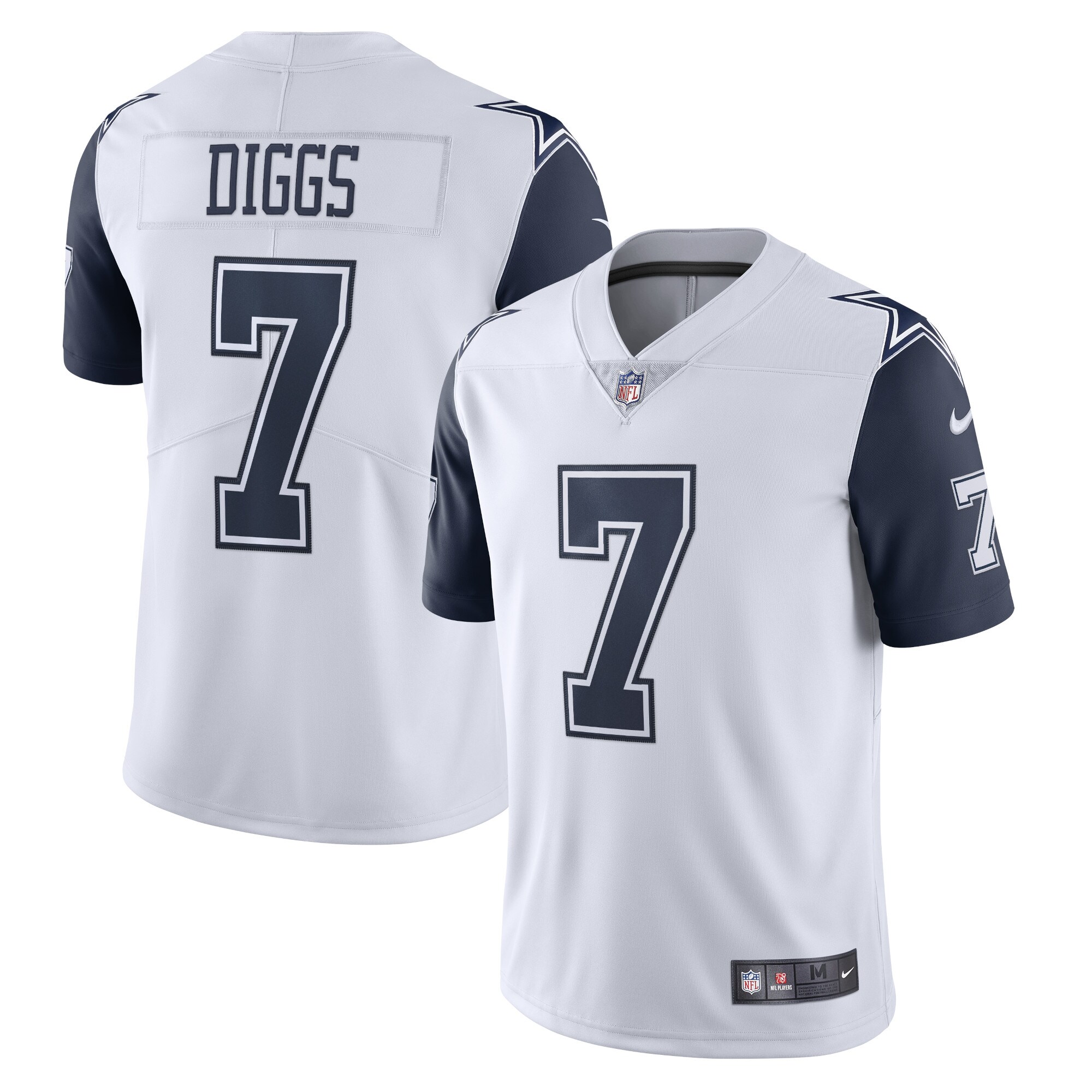Men's Dallas Cowboys Trevon Diggs White Limited Vapor Jersey Js5978